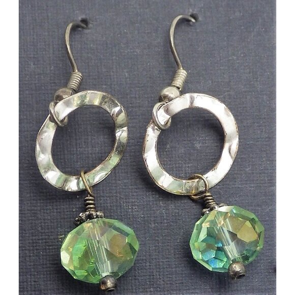 Heart Shaped Crystal  Drop Dangle Earrings Pair with 3rd Statement Women Bride - Picture 4 of 5